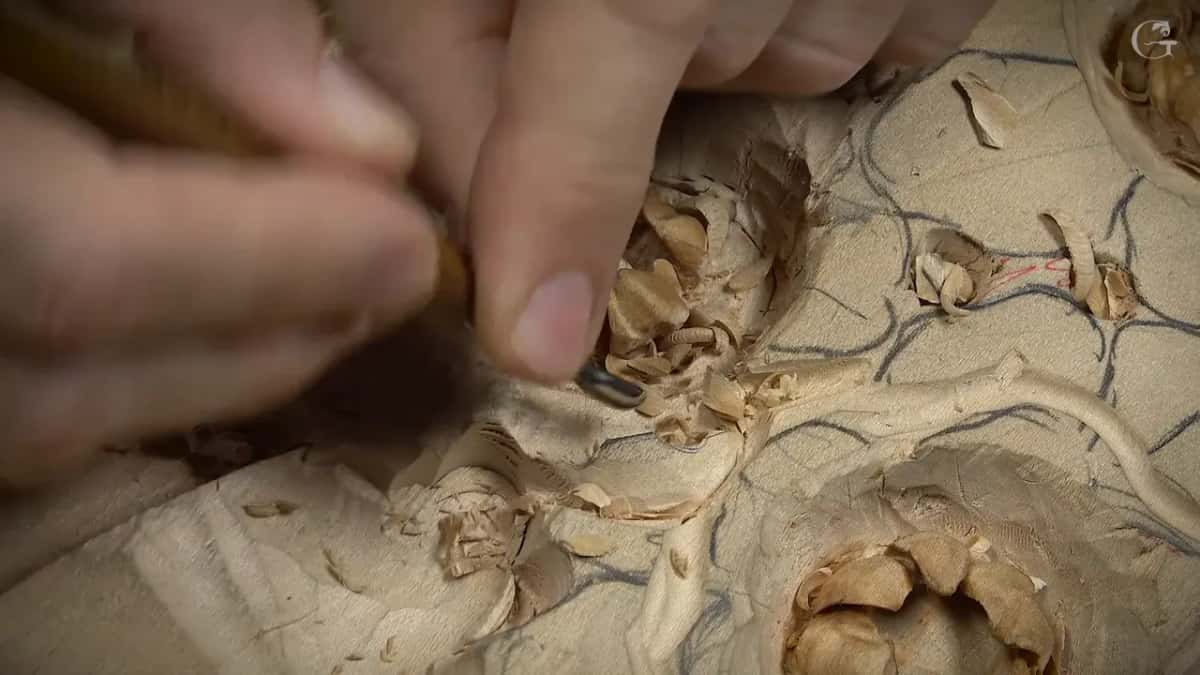 Fingertips on a small tool