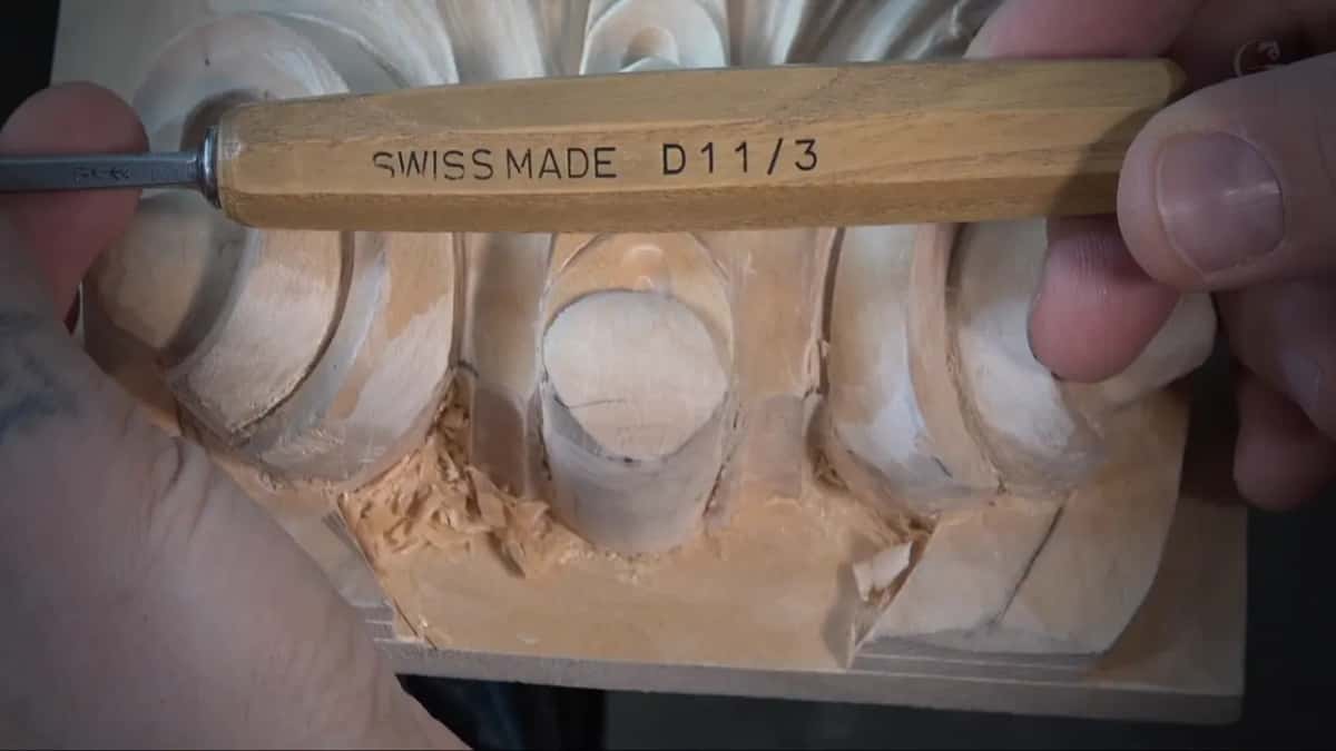 SWISS MADE D11/3 on the handle