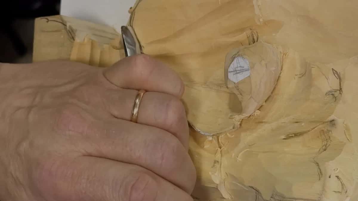 Ring hand on a gouge