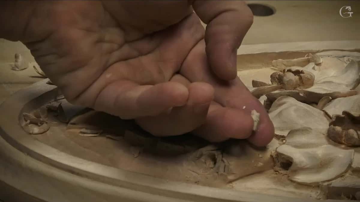 A chip on one fingertip