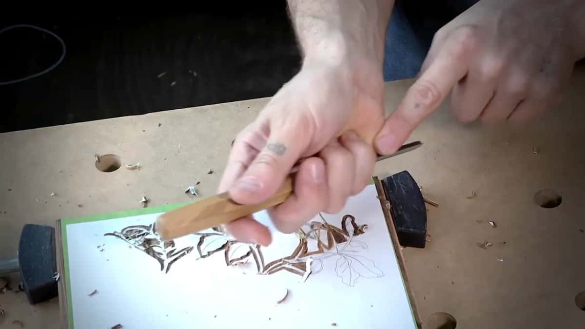 Finger on steel