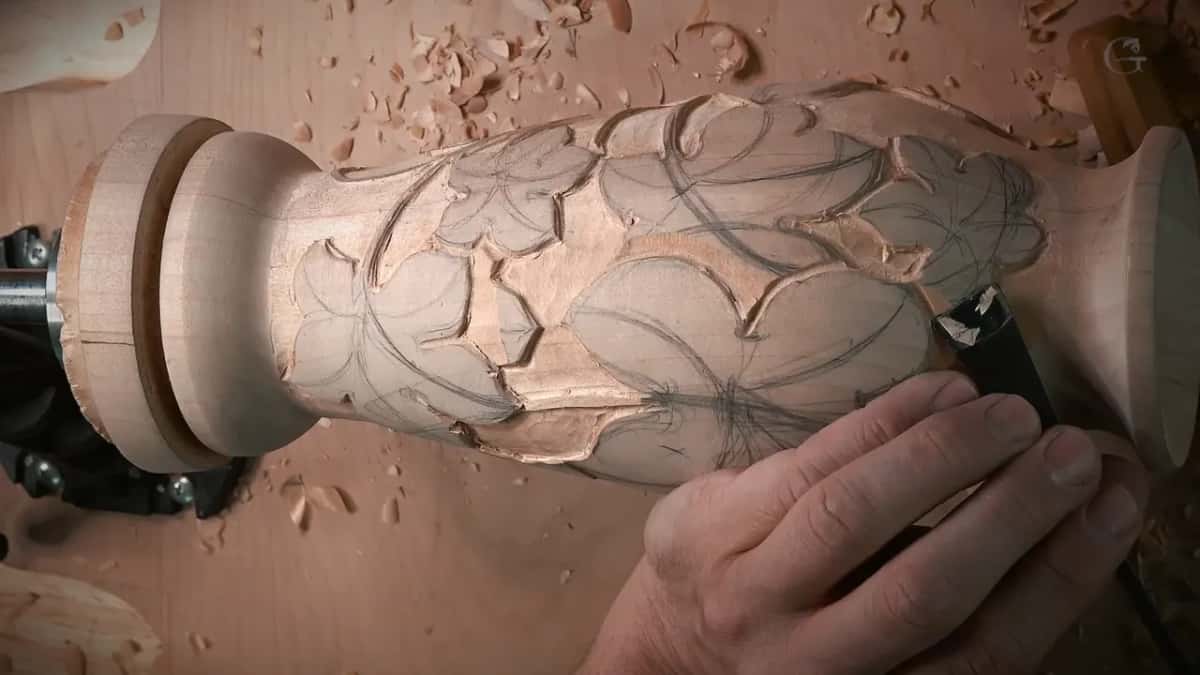 Gouge working near the neck
